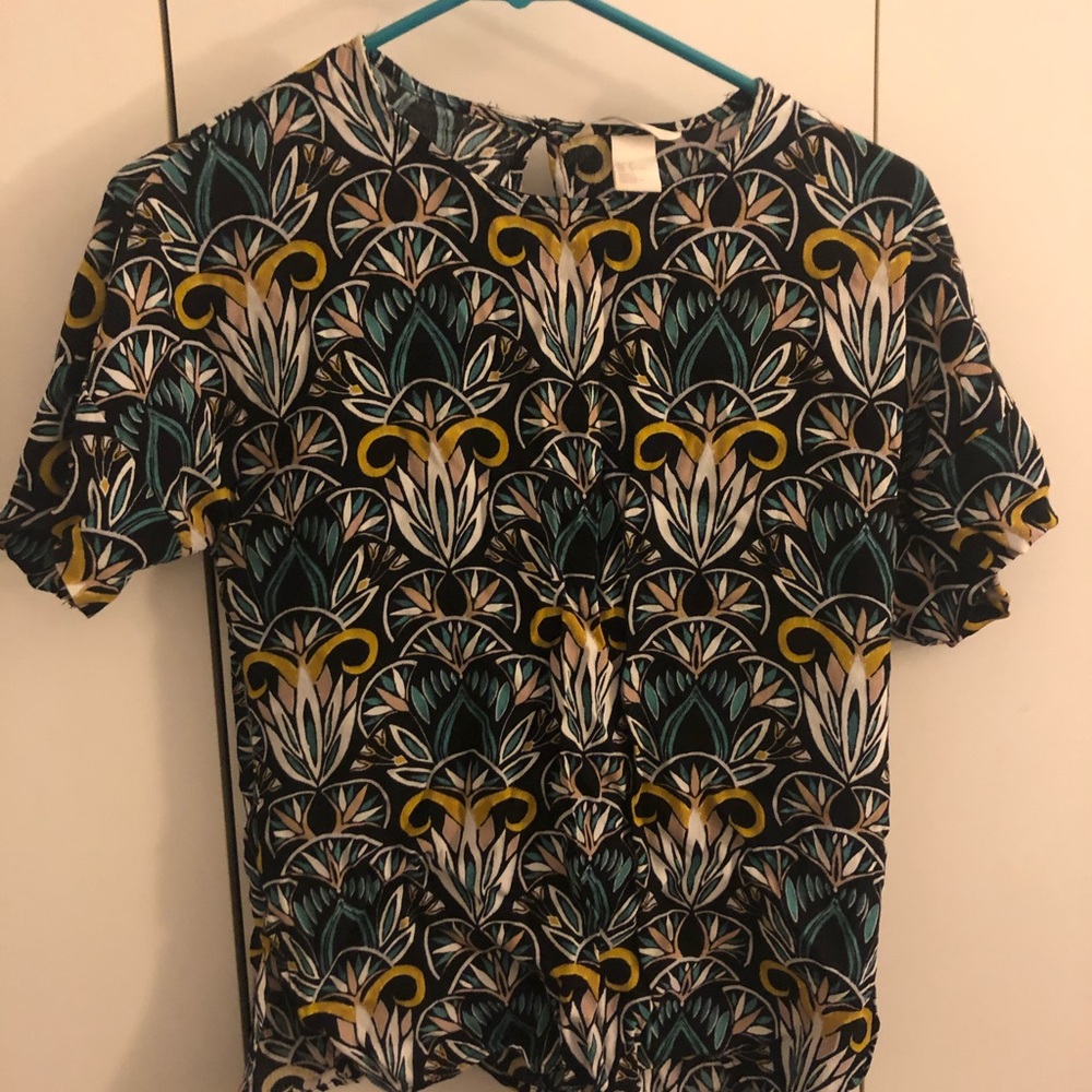 H&M Floral Blouse Size 2
